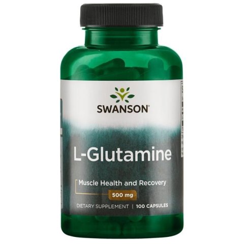 SWANSON L-Glutamina 500mg, 100kaps. SWANSON L-Glutamina 500mg, 100kaps.