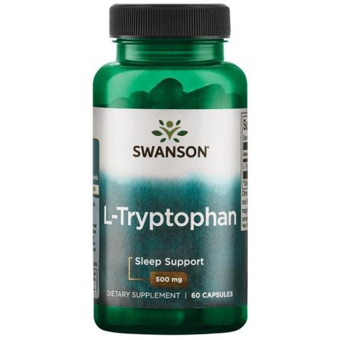 SWANSON L-Tryptofan 500mg, 60kaps. SWANSON L-Tryptofan 500mg, 60kaps.
