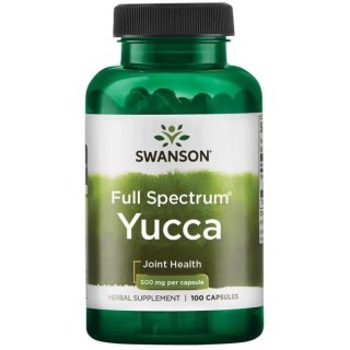 SWANSON Yucca 500mg, 100kaps.