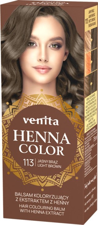 VENITA henna tuba nr 113 jasny brąz 75ml - balsam koloryzujący