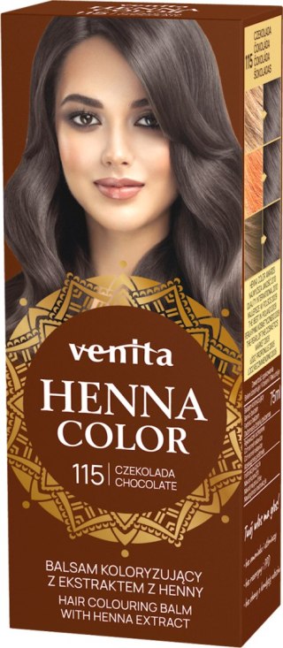 VENITA henna tuba nr 115 czekolada 75ml - balsam koloryzujący