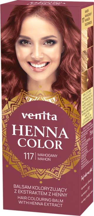 VENITA henna tuba nr 117 mahoń 75ml - balsam koloryzujący
