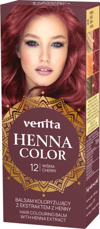 VENITA henna tuba nr 12 wiśnia 75ml - balsam koloryzujący