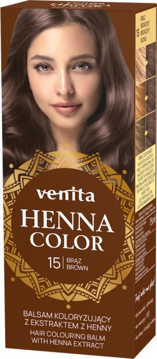VENITA henna tuba nr 15 brąz 75ml - balsam koloryzujący