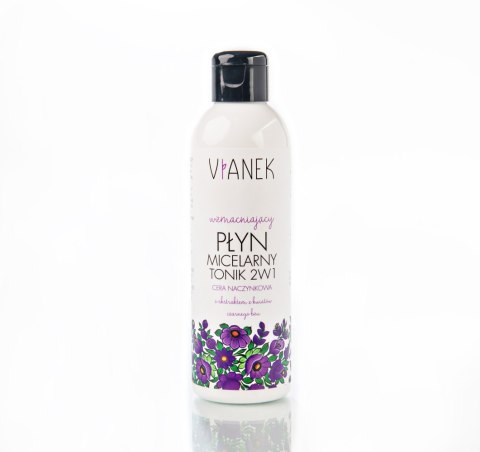 VIANEK Wzmacniający płyn micelarny i tonik 2w1 200ml (cera naczynkowa) VIANEK Wzmacniający płyn micelarny i tonik 2w1 200ml (cera naczynkowa)