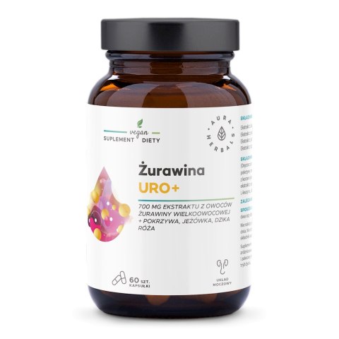 AURA HERBALS Żurawina Uro+ 60 veg. kaps.