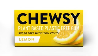 CHEWSY Gumy do żucia o smaku cytrynowym z ksylitolem 15g (10 gum)