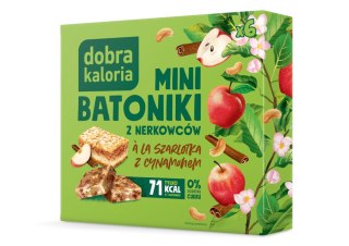 DOBRA KALORIA Mini batoniki a'la szarlotka z cynamonem z nerkowców (6x17g) KUBARA