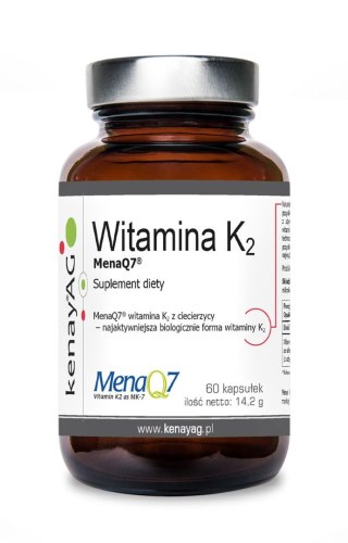 KENAY Witamina K2 MenaQ7 z ciecierzycy 100mcg, 60kaps.