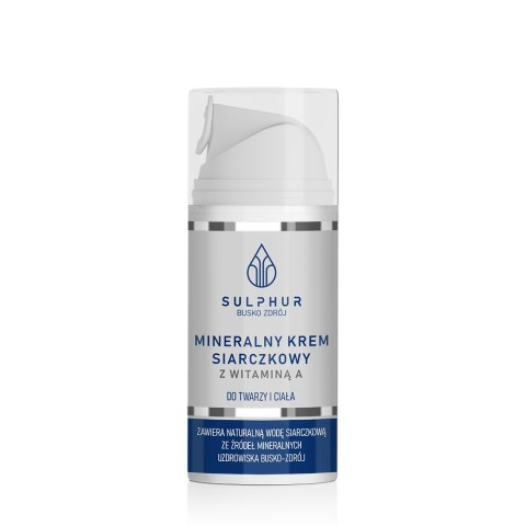 Mineralny krem siarczkowy z witaminą A 100ml SULPHUR Mineralny krem siarczkowy z witaminą A 100ml SULPHUR