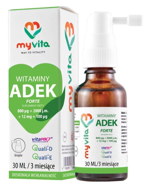 MyVita Witaminy ADEK Forte - krople 30ml MyVita Witaminy ADEK Forte - krople 30ml