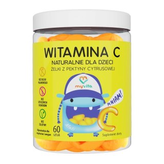 MyVita Żelki Witamina C z pektyny cytrusowej dla dzieci 60 sztuk