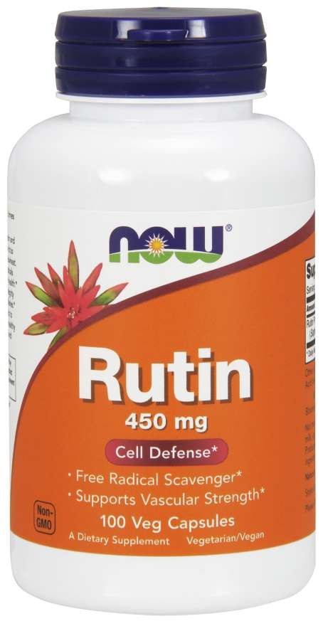 NOW FOODS Rutin 450mg, 100vcaps. - Rutyna NOW FOODS Rutin 450mg, 100vcaps. - Rutyna