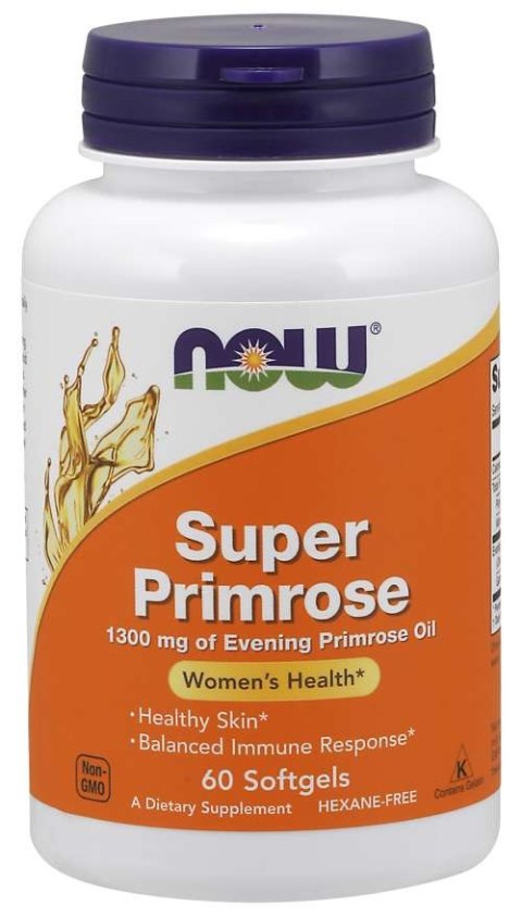 NOW FOODS Super Primrose 1300mg, 60 sgels. - Olej z wiesiołka NOW FOODS Super Primrose 1300mg, 60 sgels. - Olej z wiesiołka