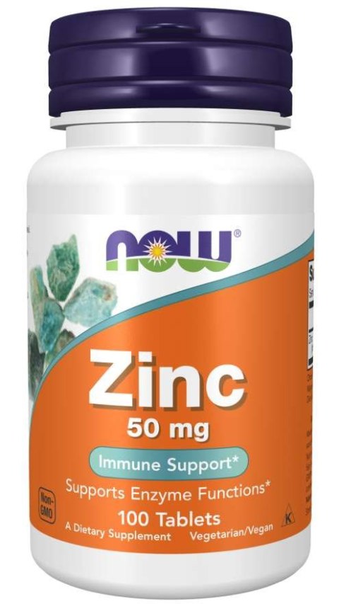 NOW FOODS Zinc Gluconate 50mg, 100 tabl. - Glukonian cynku NOW FOODS Zinc Gluconate 50mg, 100 tabl. - Glukonian cynku