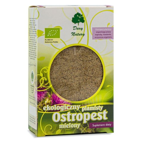 Ostropest plamisty mielony supl. diety BIO 100g DARY NATURY Ostropest plamisty mielony supl. diety BIO 100g DARY NATURY