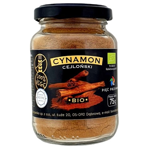 PIĘĆ PRZEMIAN Cynamon cejloński BIO 75g PIĘĆ PRZEMIAN Cynamon cejloński BIO 75g