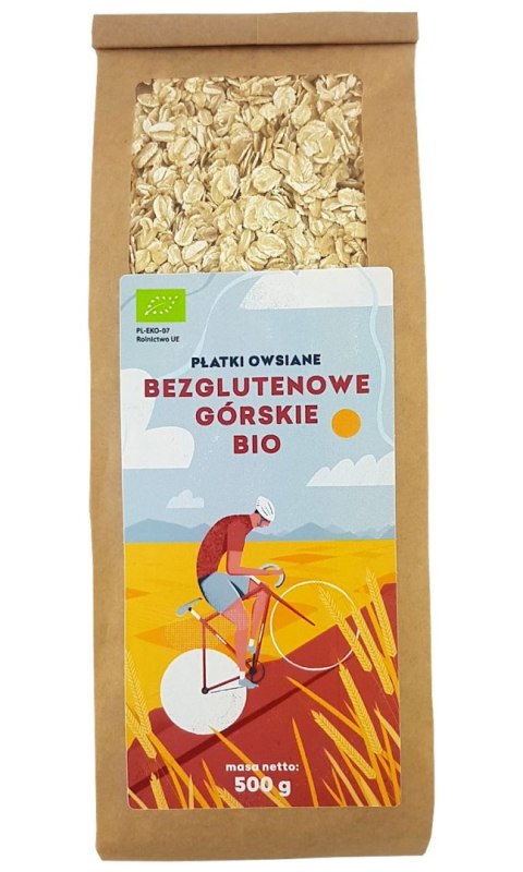 PIĘĆ PRZEMIAN Płatki owsiane bezglutenowe górskie BIO 500g PIĘĆ PRZEMIAN Płatki owsiane bezglutenowe górskie BIO 500g