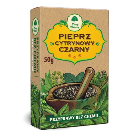 Pieprz cytrynowy czarny 50g DARY NATURY Pieprz cytrynowy czarny 50g DARY NATURY