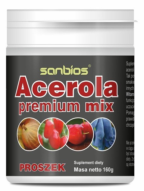 SANBIOS Acerola premium mix proszek 160g SANBIOS Acerola premium mix proszek 160g