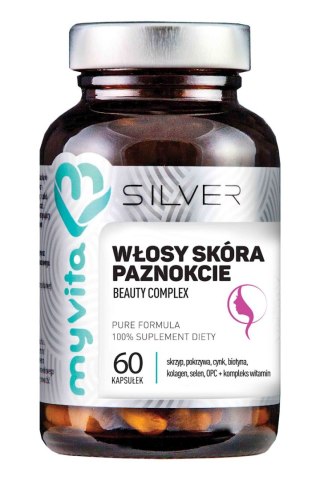 SILVER Włosy, skóra, paznokcie - Beauty Complex 60kaps. MyVita