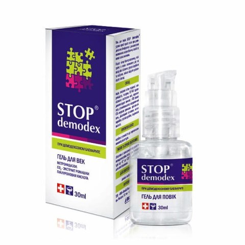 STOP DEMODEX Żel do powiek 30ml (Ukraina) GOLDEN PHARM STOP DEMODEX Żel do powiek 30ml (Ukraina) GOLDEN PHARM