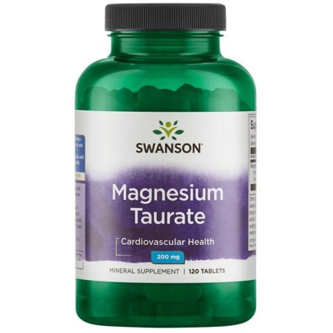 SWANSON Magnesium Taurate 100mg, 120tabl. - Taurynian Magnezu SWANSON Magnesium Taurate 100mg, 120tabl. - Taurynian Magnezu