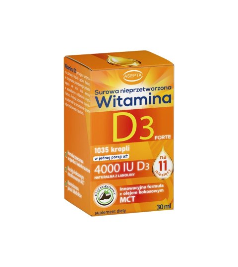 ASEPTA Witamina D3 Forte 4000 IU - 30ml ASEPTA Witamina D3 Forte 4000 IU - 30ml