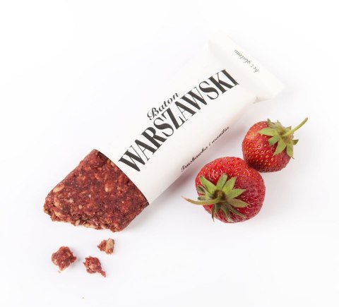 BATON WARSZAWSKI Truskawka i wanilia 50g BATON WARSZAWSKI Truskawka i wanilia 50g