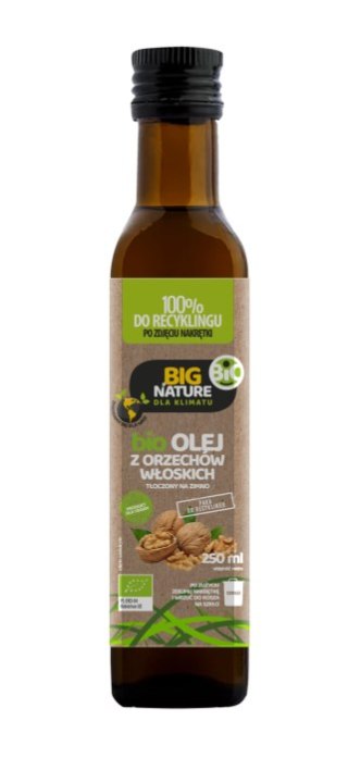 BIG NATURE Olej z orzechów włoskich tłoczony na zimno BIO 250ml