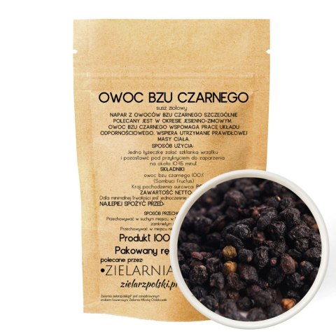 Bez czarny owoc 50g ZIELARZPOLSKI.PL Bez czarny owoc 50g ZIELARZPOLSKI.PL