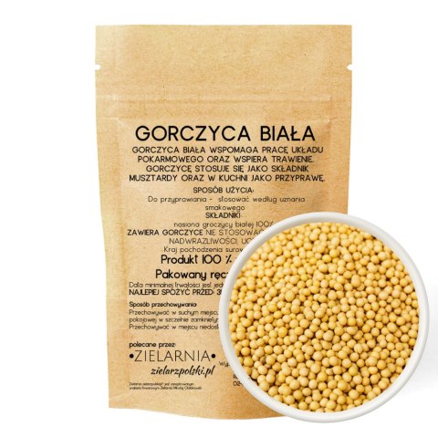 Gorczyca biała nasiona 50g ZIELARZPOLSKI.PL Gorczyca biała nasiona 50g ZIELARZPOLSKI.PL