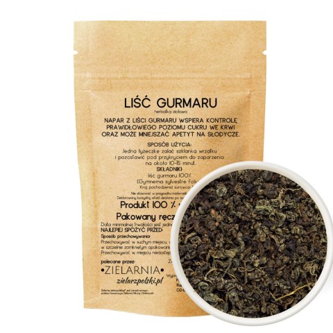Gurmar cięty liść 50g ZIELARZPOLSKI.PL Gurmar cięty liść 50g ZIELARZPOLSKI.PL