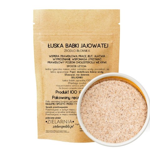 Łuska babki jajowatej 100g ZIELARZPOLSKI.PL Łuska babki jajowatej 100g ZIELARZPOLSKI.PL