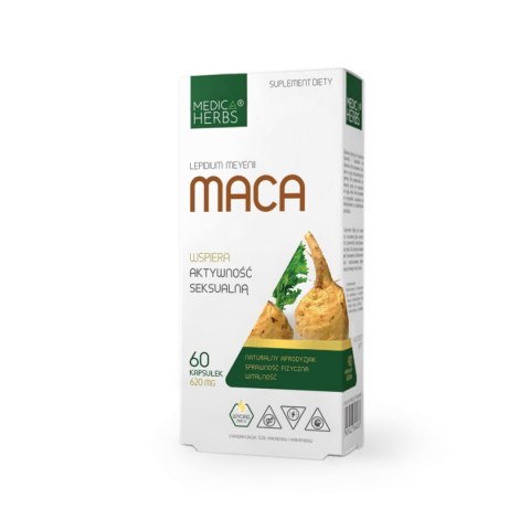 MEDICA HERBS Maca 620mg, 60 kaps. MEDICA HERBS Maca 620mg, 60 kaps.