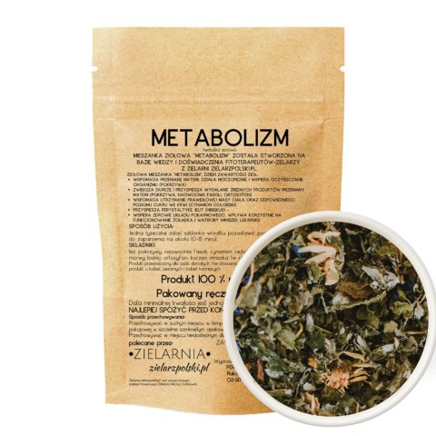 Metabolizm- herbatka ziołowa 100g ZIELARZPOLSKI.PL Metabolizm- herbatka ziołowa 100g ZIELARZPOLSKI.PL
