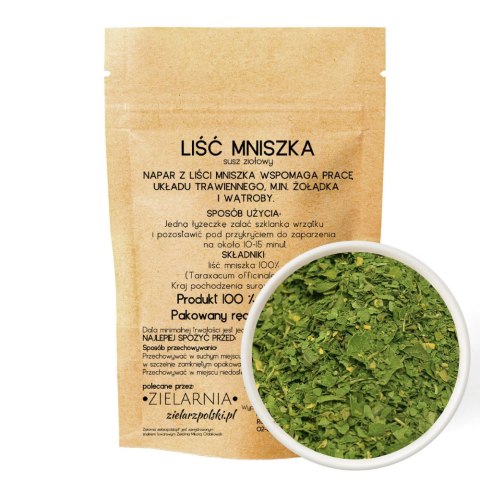 Mniszek liść 50g ZIELARZPOLSKI.PL Mniszek liść 50g ZIELARZPOLSKI.PL