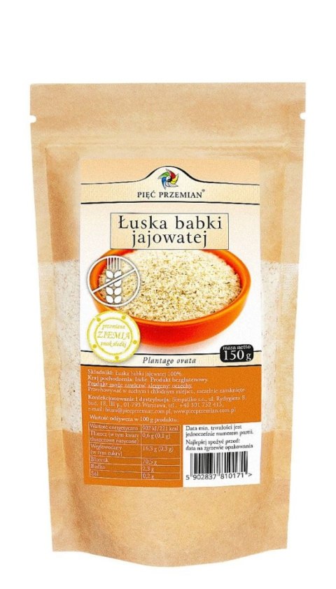 PIĘĆ PRZEMIAN Łuska babki jajowatej 150g PIĘĆ PRZEMIAN Łuska babki jajowatej 150g