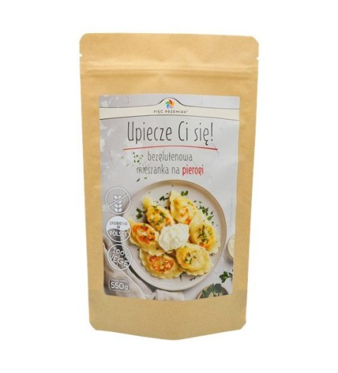 PIĘĆ PRZEMIAN Mieszanka na pierogi bezglutenowa 550g PIĘĆ PRZEMIAN Mieszanka na pierogi bezglutenowa 550g