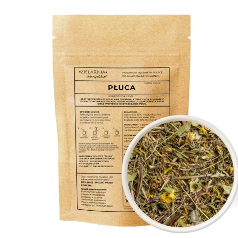 Płuca - herbatka ziołowa 100g ZIELARZPOLSKI.PL Płuca - herbatka ziołowa 100g ZIELARZPOLSKI.PL