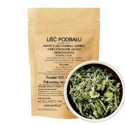 Podbiał liść 50g ZIELARZPOLSKI.PL Podbiał liść 50g ZIELARZPOLSKI.PL
