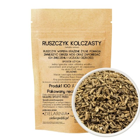Ruszczyk kolczasty kłącze cięte 50g ZIELARZPOLSKI.PL Ruszczyk kolczasty kłącze cięte 50g ZIELARZPOLSKI.PL