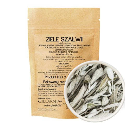 Szałwia całe ziele 50g ZIELARZPOLSKI.PL Szałwia całe ziele 50g ZIELARZPOLSKI.PL