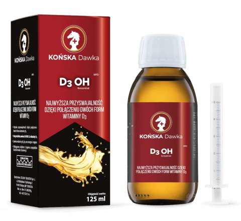 Witamina D3 OH 50000 IU/ml 125ml KOŃSKA DAWKA - mieszanka paszowa dietetyczna Witamina D3 OH 50000 IU/ml 125ml KOŃSKA DAWKA - mieszanka paszowa dietetyczna