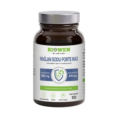 BIOWEN Maślan sodu 580mg, 100 kapsułek dojelitowych