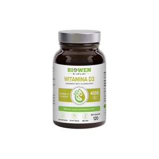 BIOWEN Witamina D3 4000IU, 120 kapsułek