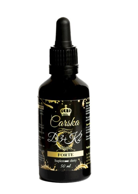 CARSKA Witaminy D3 + K2 Forte 50ml (1600 porcji) CARSKA Witaminy D3 + K2 Forte 50ml (1600 porcji)