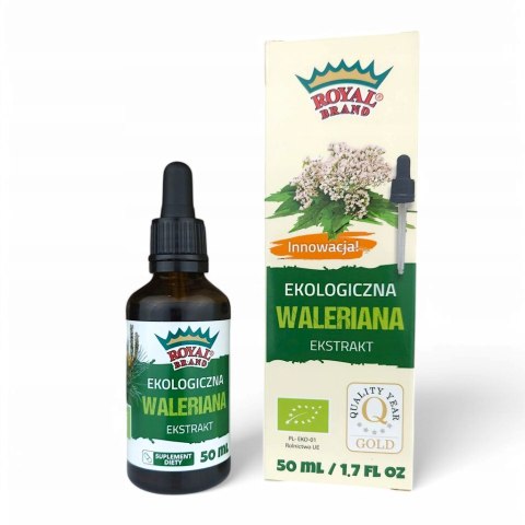 Ekstrakt z Waleriany BIO 50ml ROYAL BRAND Ekstrakt z Waleriany BIO 50ml ROYAL BRAND