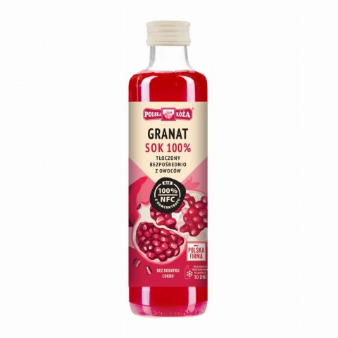 GRANAT sok 100% NFC 250ml bez dodatku cukru POLSKA RÓŻA GRANAT sok 100% NFC 250ml bez dodatku cukru POLSKA RÓŻA