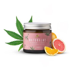 HEMPKING Naturalny dezodorant w kremie z CBD o zapachu grejpfruta i pomarańczy 65g